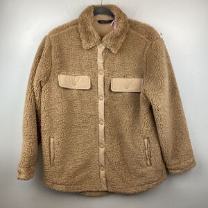 Vineyard‎ vines jacket women's S Brown button Sherpa teddy NWT $248